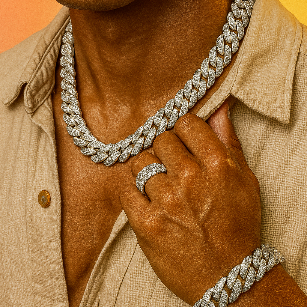 ICED Classic Cuban Link Chain and Bracelet
