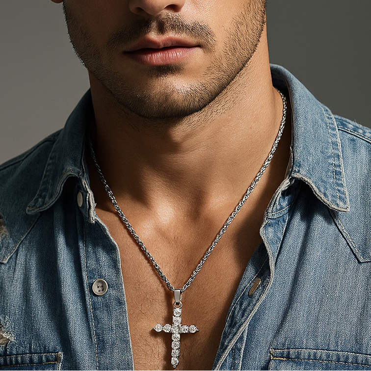 ICED Cross Pendant