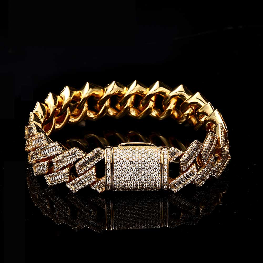 Baguette Miami Cuban Link Bracelet