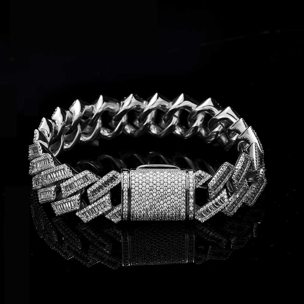 Baguette Miami Cuban Link Bracelet