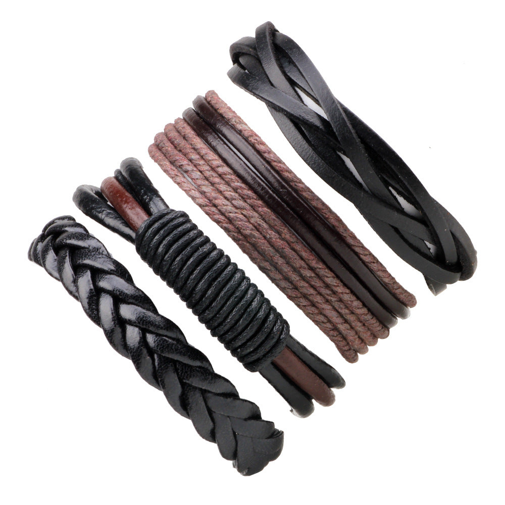 Leather Bracelet (Pack of 4)