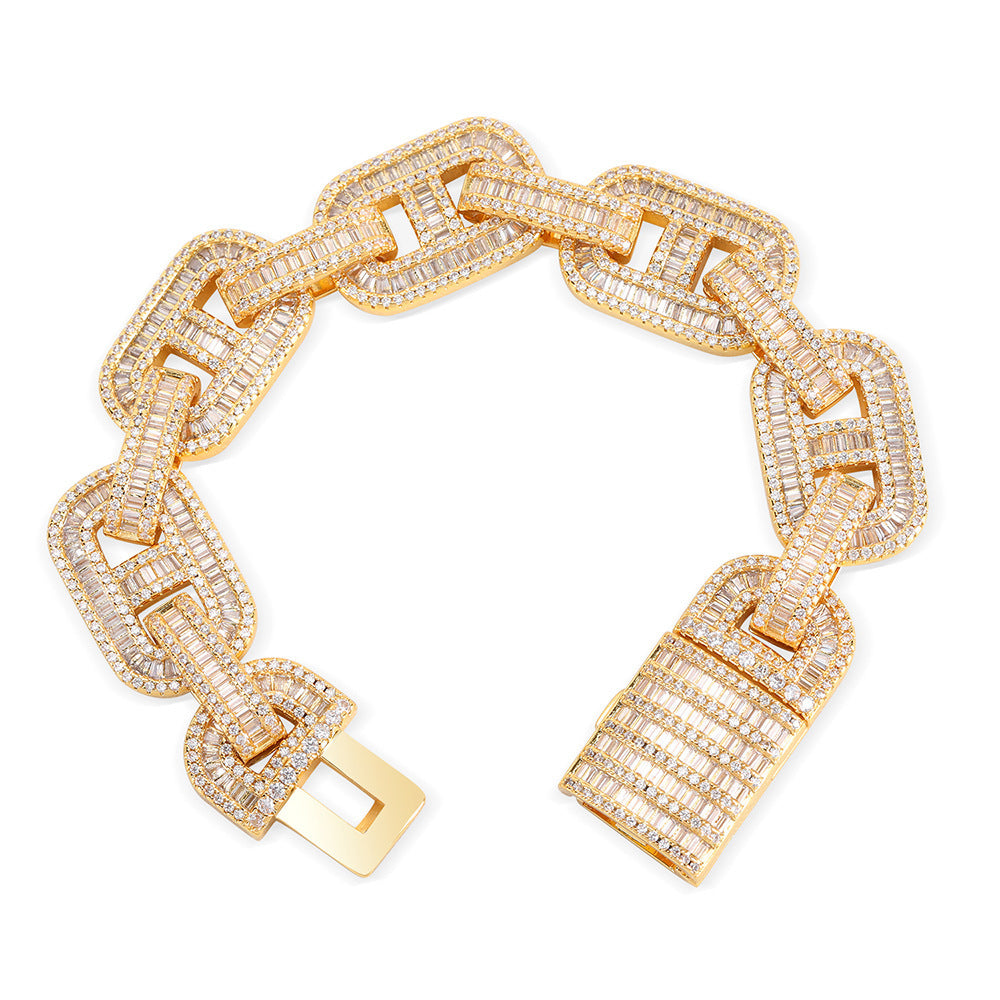 Baguette Double Hooked Bracelet