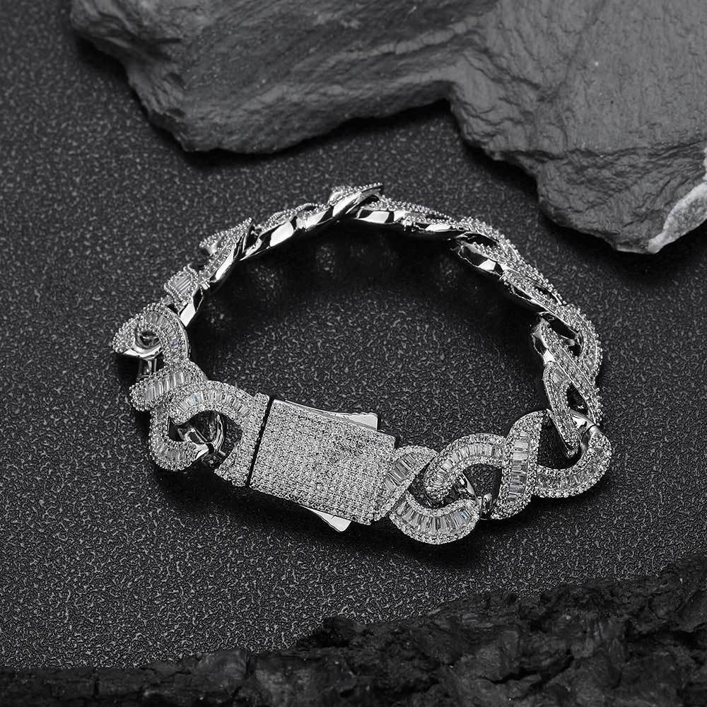 Baguette Infinity Bracelet