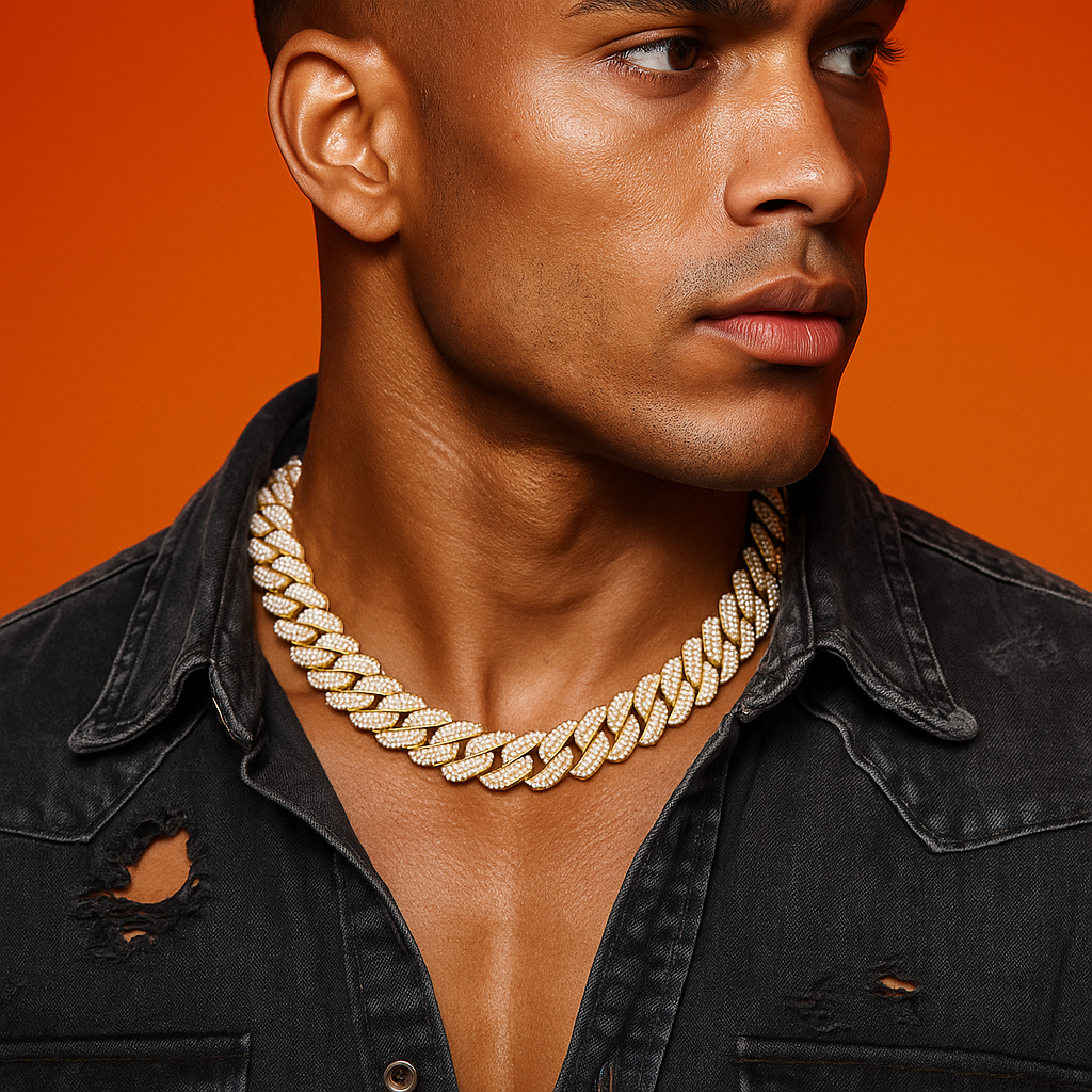 ICED Gold & White Gold Cuban Link Chains (PACK OF 2)
