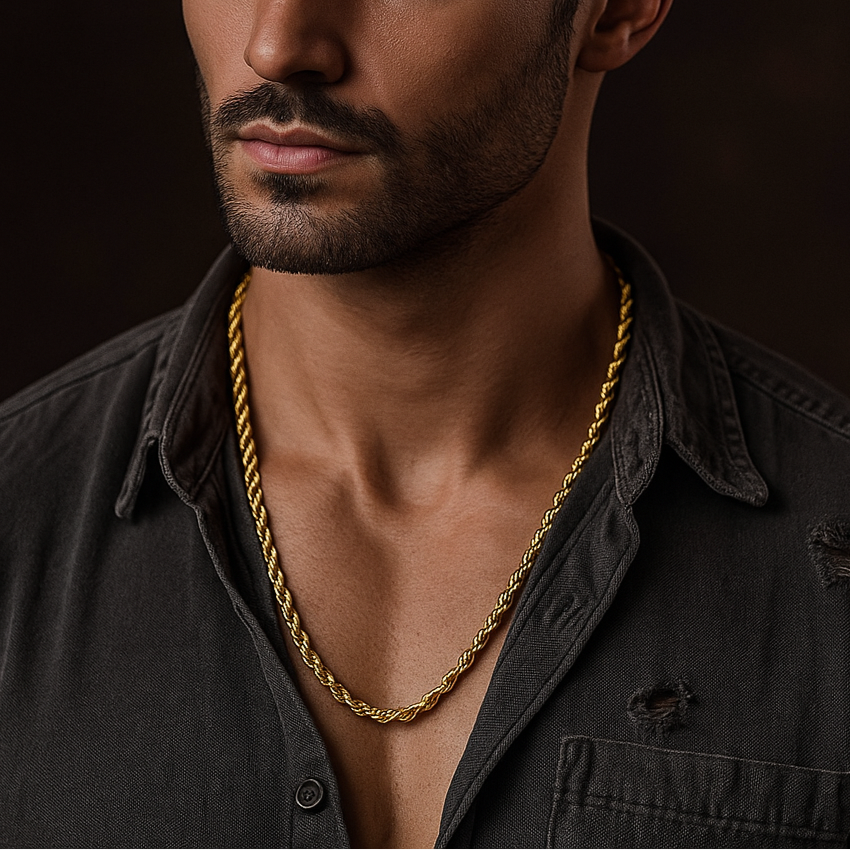 Twisted Rope Chain (GOLD)