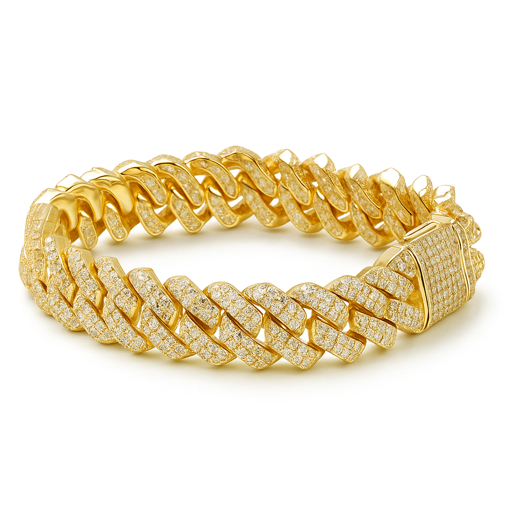 ICED Out Gold Cuban Link Bracelet
