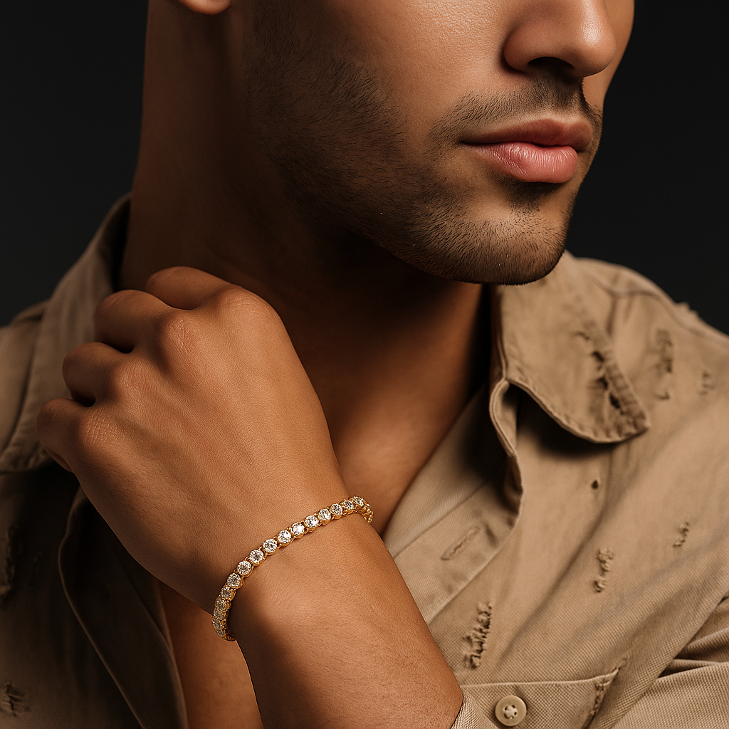 ICED Out Tennis Bracelet (Gold)