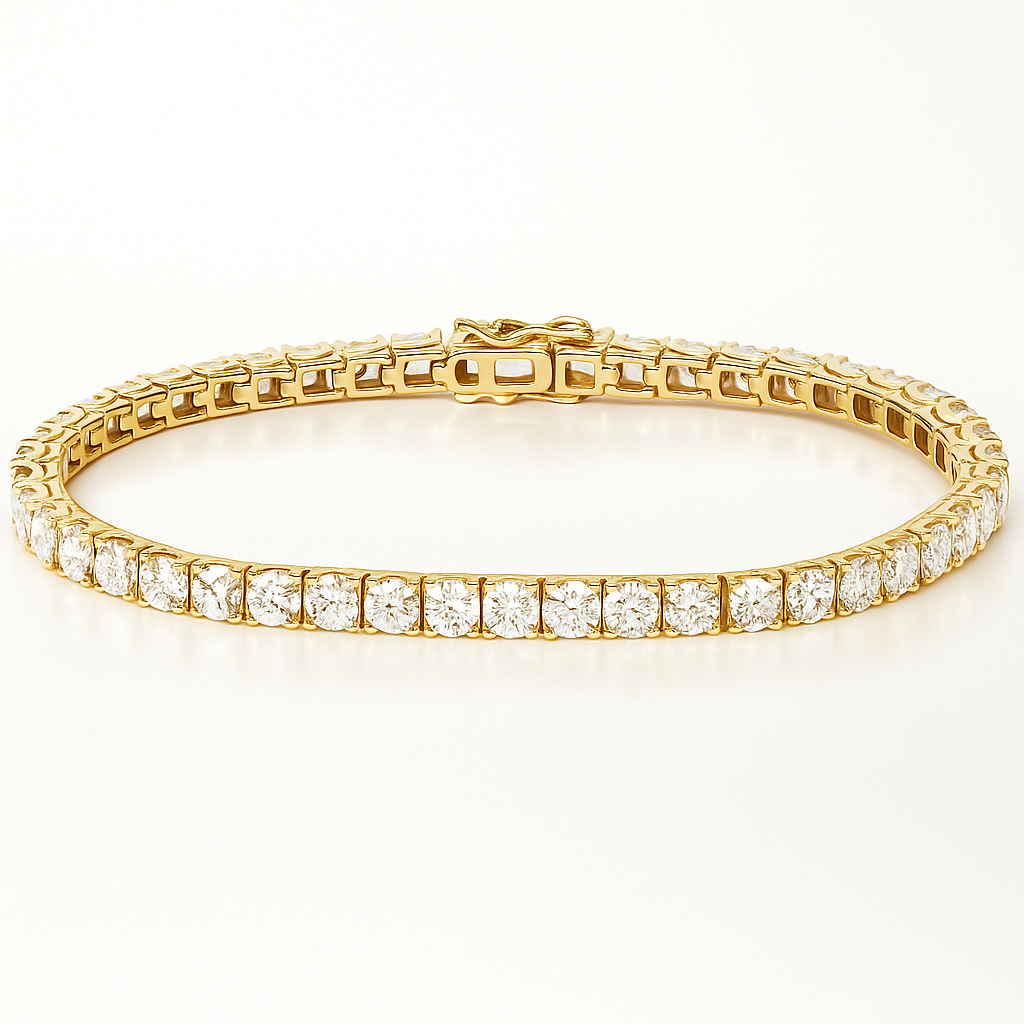 Tennis Bracelet (Gold)