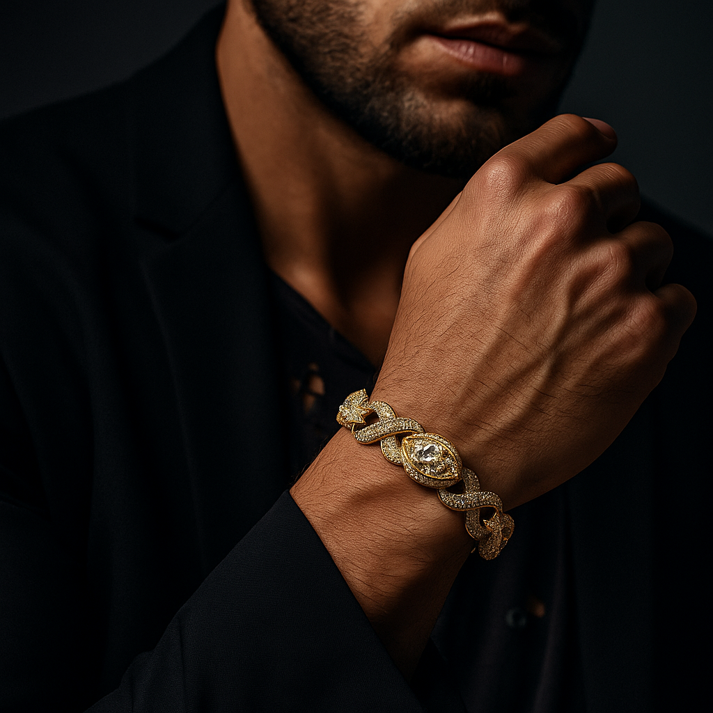 Diamond Eyed Infinity Bracelet