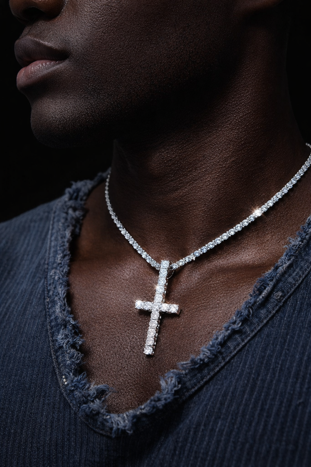 ICED Cross Pendant
