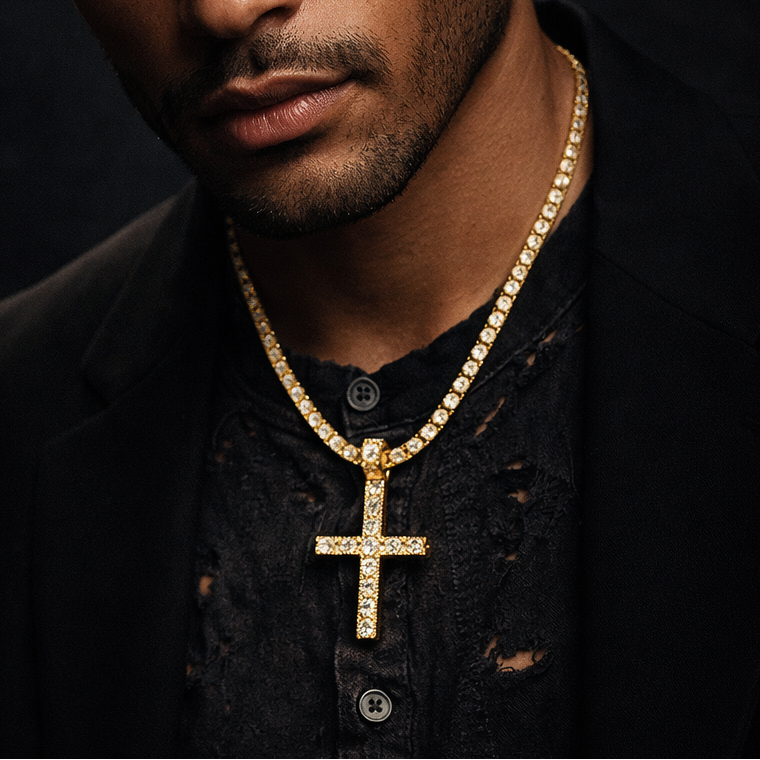 ICED Cross Pendant