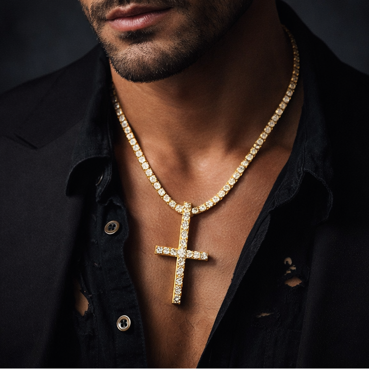 ICED Cross Pendant