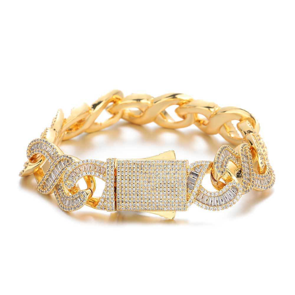 Baguette Infinity Bracelet