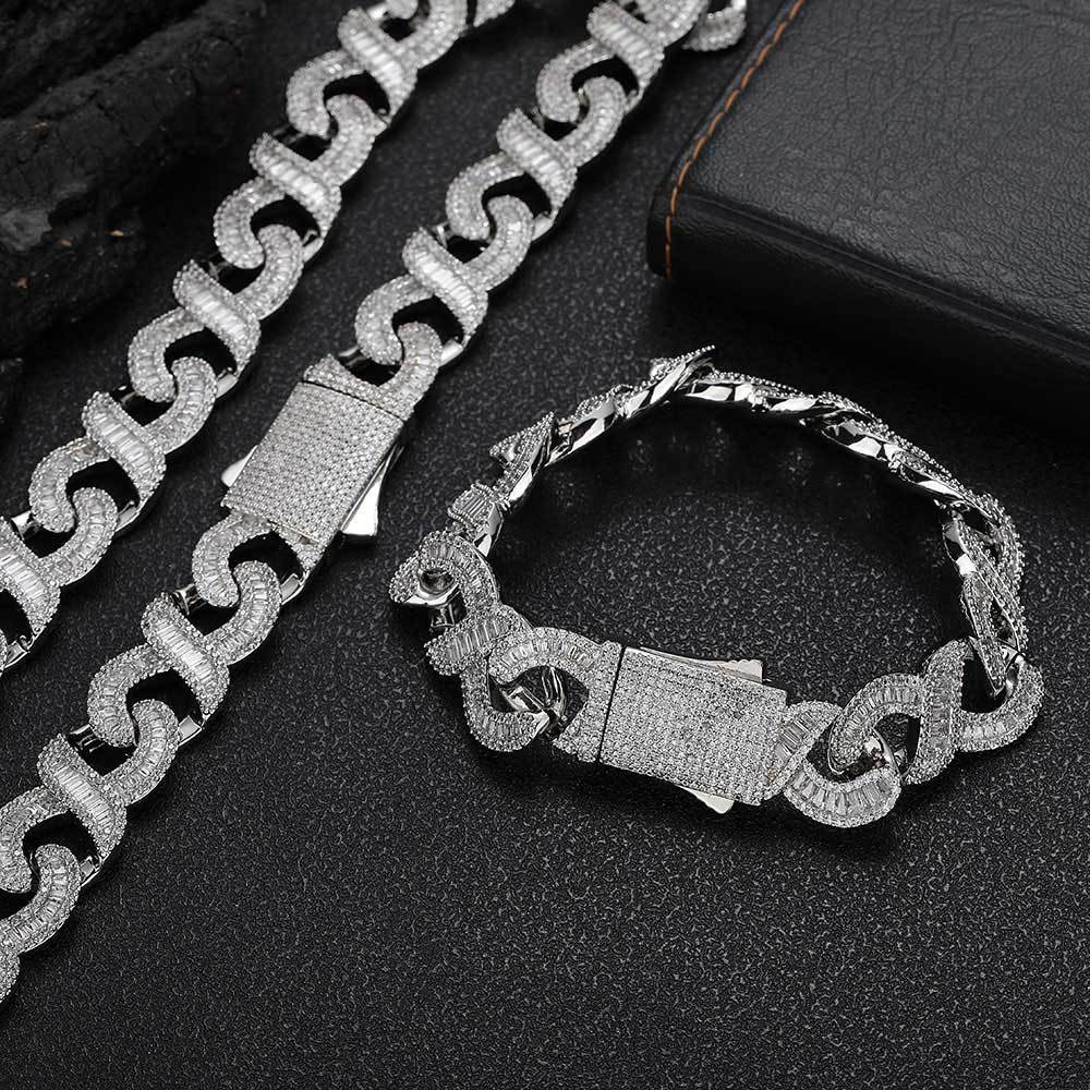 Baguette Infinity Bracelet