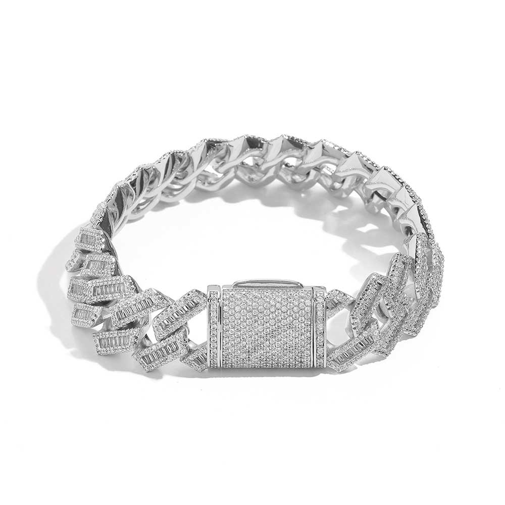 Baguette Miami Cuban Link Bracelet