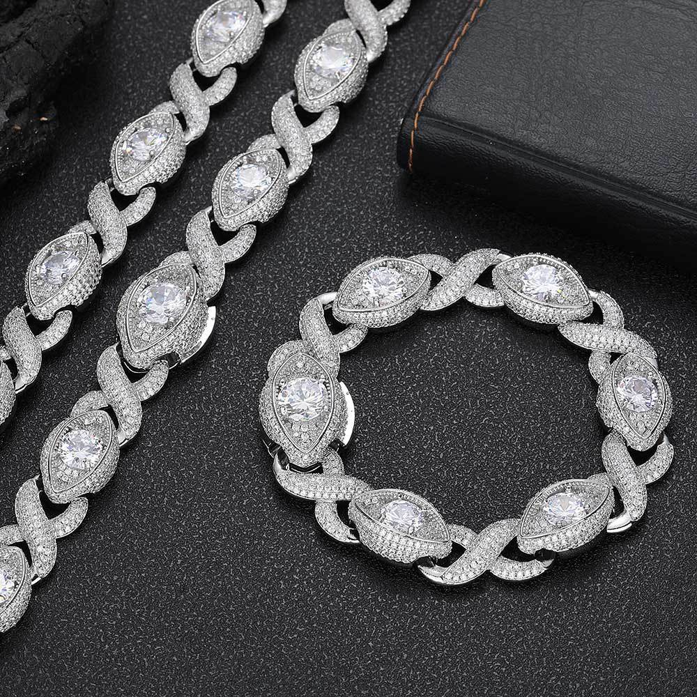 Diamond Eyed Infinity Bracelet