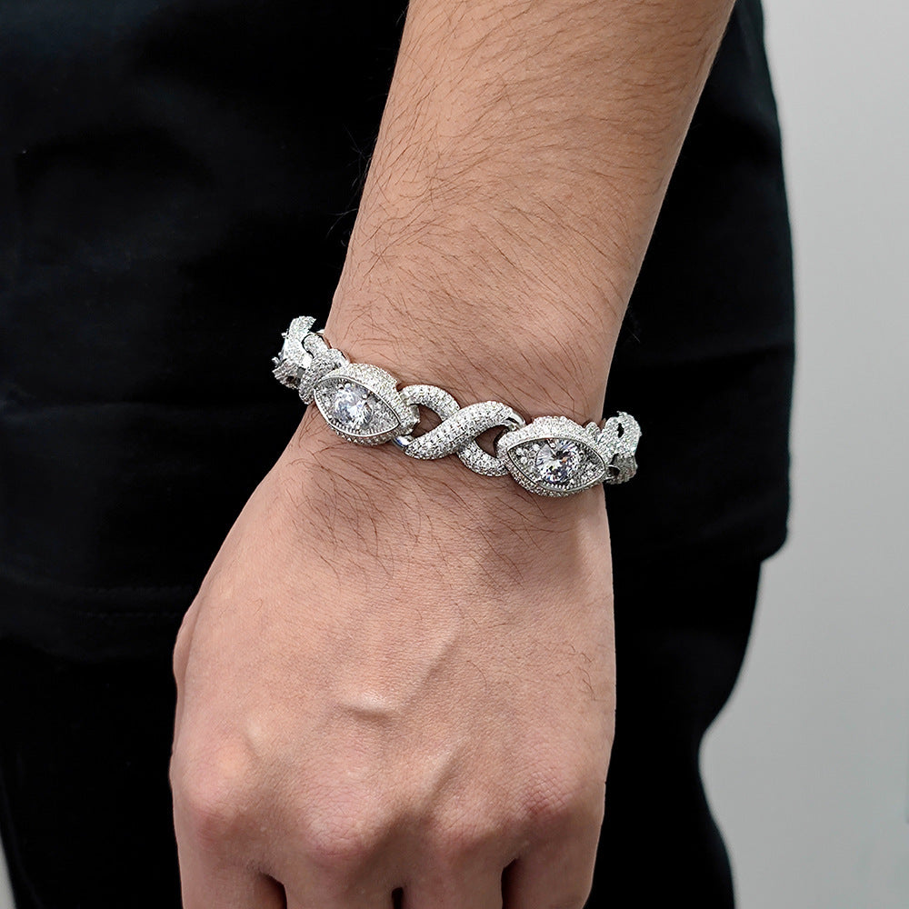Diamond Eyed Infinity Bracelet