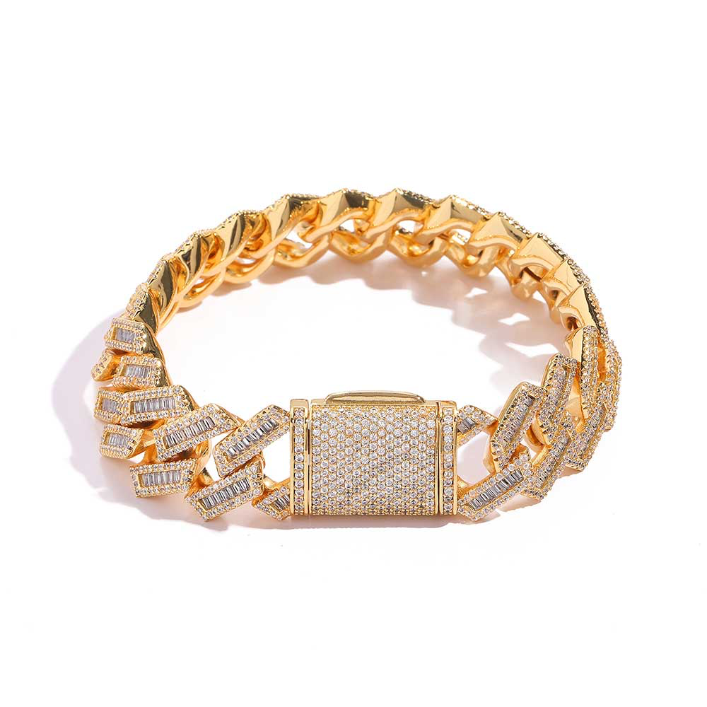 Baguette Miami Cuban Link Bracelet