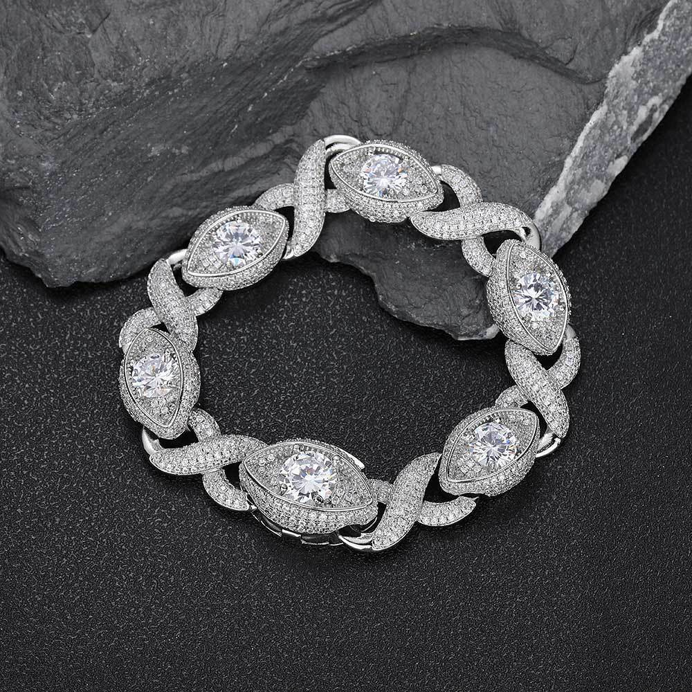 Diamond Eyed Infinity Bracelet