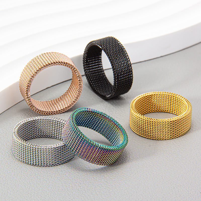 Titanium Steel Woven Ring