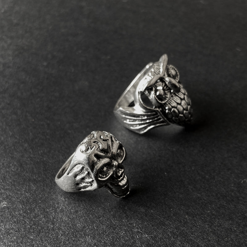 Eurasian Owl/Vintage Skull (Pack)