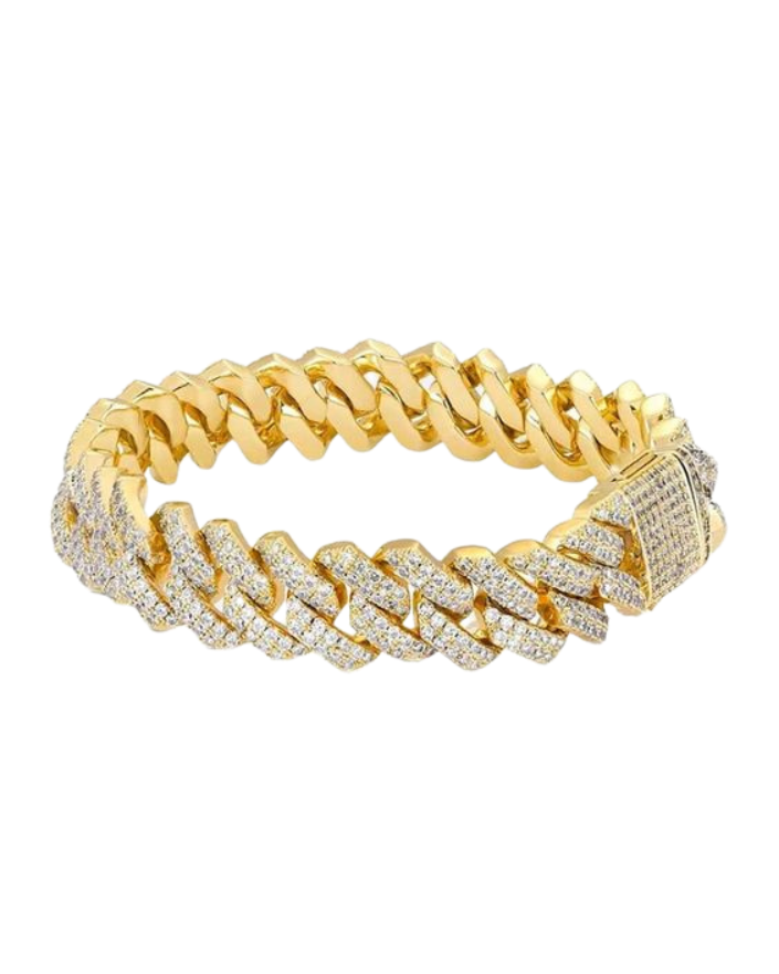 ICED Gold Cuban Link Bracelet