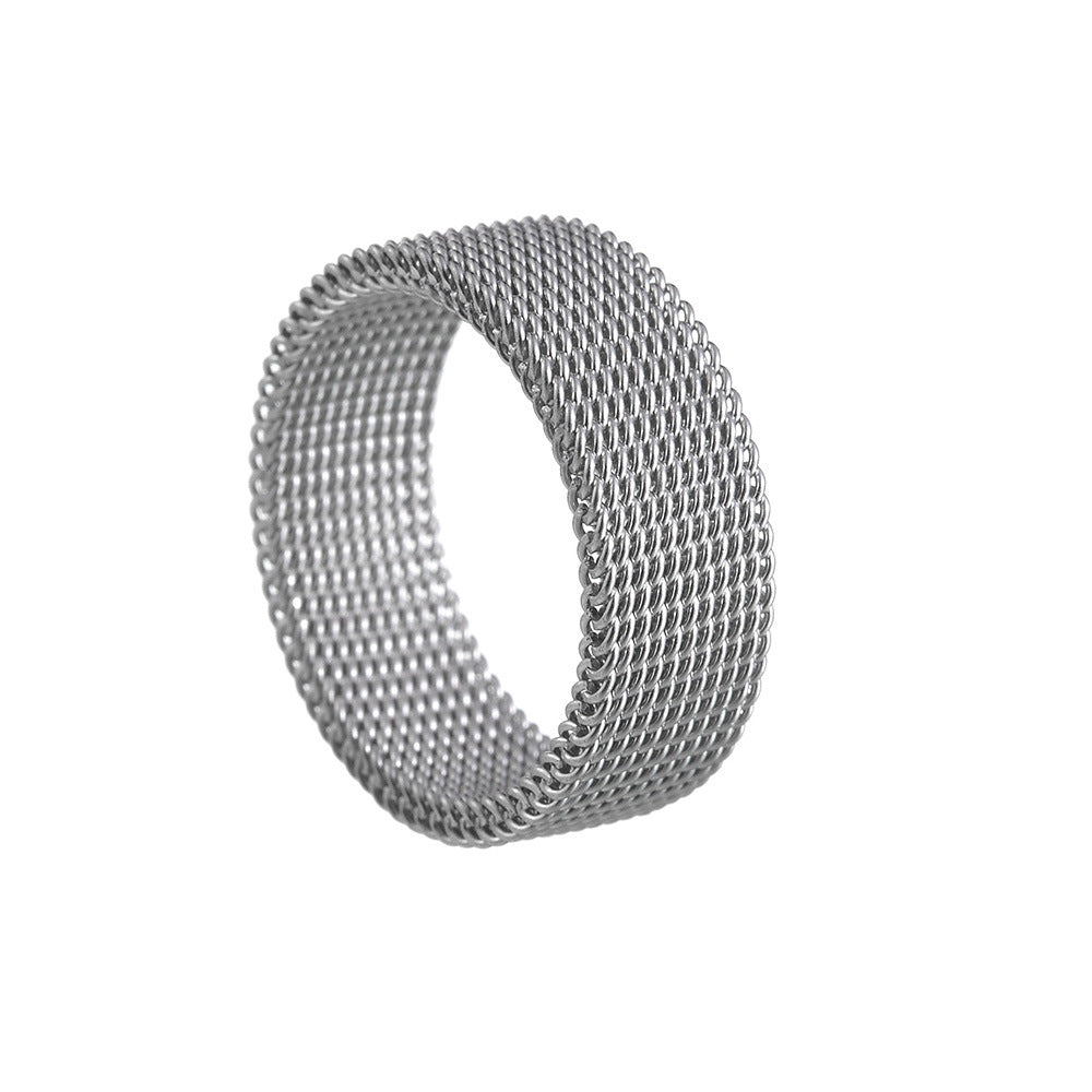 Titanium Steel Woven Ring