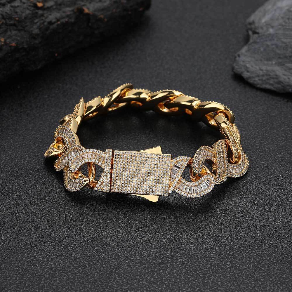 Baguette Infinity Bracelet