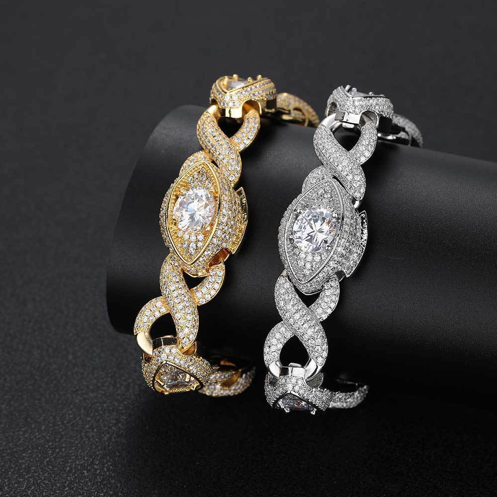 Diamond Eyed Infinity Bracelet