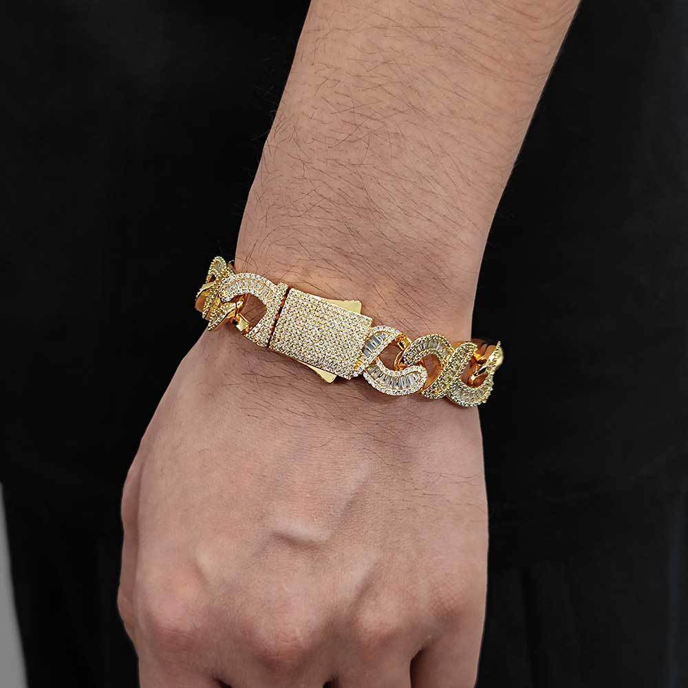 Baguette Infinity Bracelet