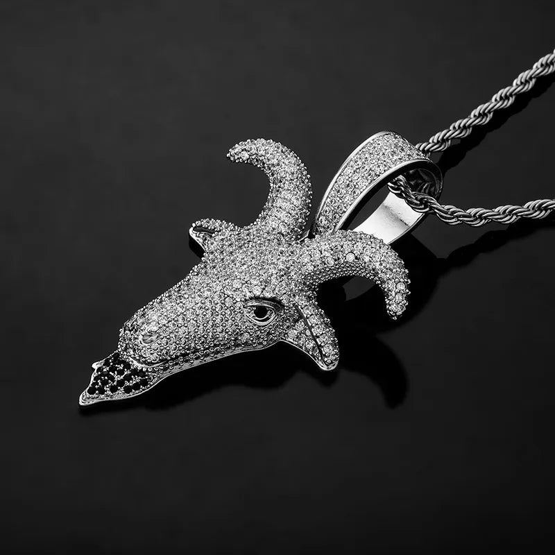 ICED Goat Pendant