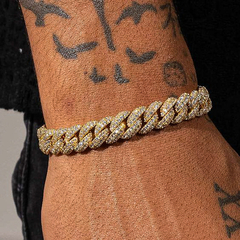 ICED Out Gold Cuban Link Bracelet