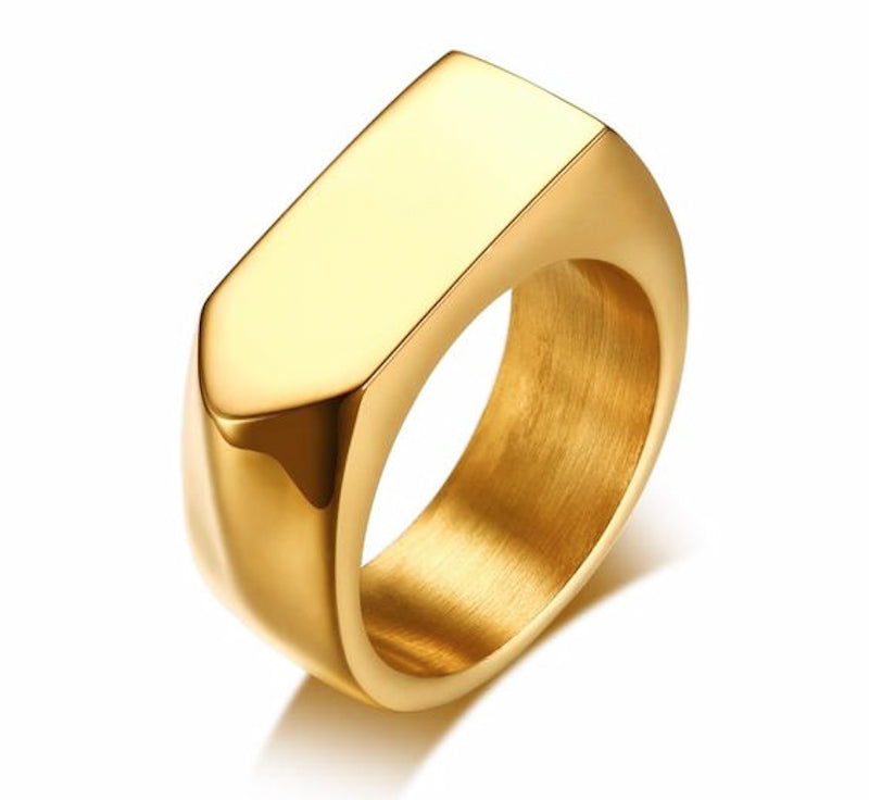 Axel Edged Signet Ring (GOLD)