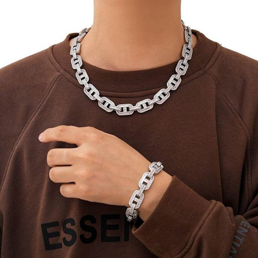 Baguette Double Hooked Chain
