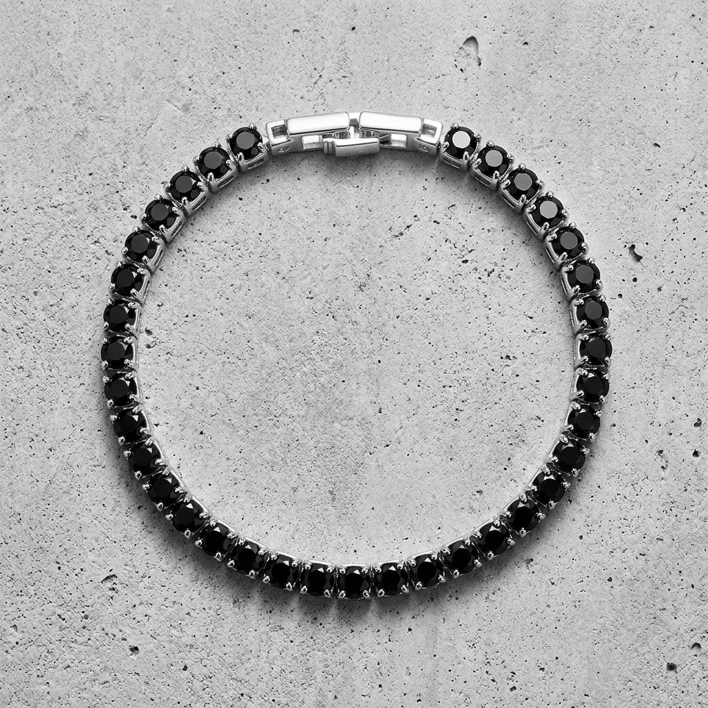 Tennis Bracelet (Black)