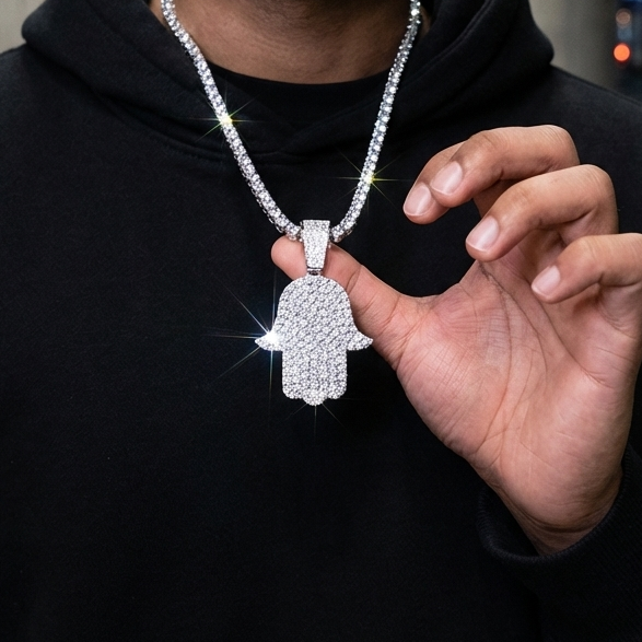 ICED Ghost Pendant