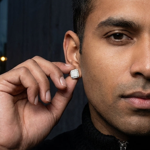 ICED Flat Squared Stud