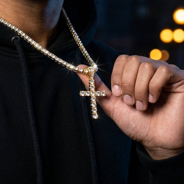 ICED Cross Pendant